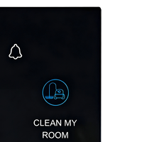 Coque de protection noire pour écran tactile intelligent anti-reflet avec sonnette personnalisable pour hôtel, rideau mural flottant ultra-transparent pour salle de bain