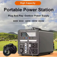 Alimentation portable de camping 1500 watts 2000 watts, station d'alimentation domestique 2000w, générateur solaire pour usage domestique et extérieur