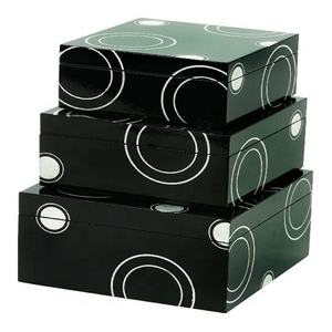 Cajas de Resina y MDF Hechas a Mano, Caja de Joyería de Madera, Diseño Único Indio LAMETIERARTZ, Rectangular, para Guardar Objetos - Product Image 1