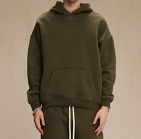Peso pesado de manga larga de gran tamaño YKH 350GSM Fleece Sudadera con capucha en blanco Logotipo personalizado Sudaderas con capucha coloridas de alta calidad para hombres