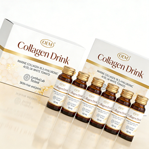 Collagene Marino Idrolizzato Liquido, Bevanda al Collagene di Tipo I con Acido Ialuronico, Vitamina C, Biotina, Integratore di Collagene di Pesce - Product Image 1