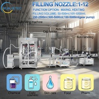 Machine de remplissage automatique HUAJIE pour lotion, cosmétiques, détergent, savon liquide pour les mains, shampoing, machine de remplissage de bouteilles entièrement automatique