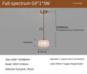 Small Long Chandelier <strong>White</strong> Light Restaurant Dining Luxury Iron Resin LED Hanging Ceiling Pendant Light for Home Banquet <strong>Hall</strong> - Product Image 6