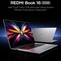 Nouveauté REDMI Book Pro 14/16 2026 Intel Ultra5/UltraX7 24G/32G+1TB SSD Ordinateur portable en métal avec clavier anglais Prise US