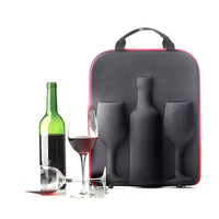 Sacs isothermes pour bouteilles de vin, réutilisables, isolés, portables, personnalisés, pour les voyages en plein air, noirs, personnalisés, en EVA imperméable