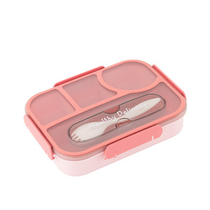 Boîte à lunch compartimentée de haute qualité, adaptée aux employés de bureau et aux étudiants, avec un compartiment simple et hermétique - Product Image 6