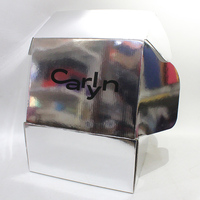 Boîte d'expédition en carton ondulé laminé avec logo personnalisé imprimé en feuille d'argent pour sacs à main de créateurs de mode, cadeaux, petites entreprises