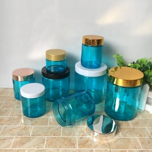 Pots de <span class=keywords><strong>miel</strong></span> en verre cosmétique à large bouche droite ronde 100ml 500ml avec couvercles pour bougies de stockage des aliments - Product Image 2
