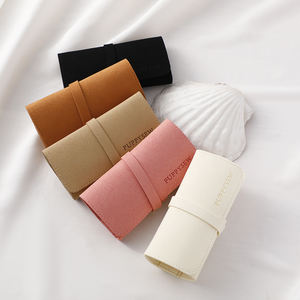 Bolsa <span class=keywords><strong>de</strong></span> Almacenamiento <span class=keywords><strong>de</strong></span> Joyas Multifuncional Portátil <span class=keywords><strong>de</strong></span> Microfibra Fuchen para Aretes, Anillos, Broches, Collares y Relojes. - Product Image 2