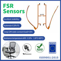 Rangkaian Kabel Sensor Tekanan Film Tipis Fleksibel Bentuk Khusus untuk Deteksi Keamanan Kursi Ergonomis Kantor