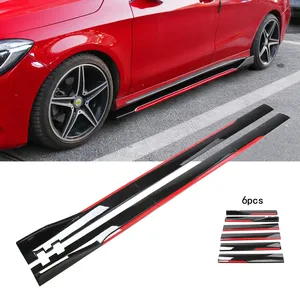 2m <b>Car</b> Three-stage Side Skirt Extension Rocker Plate Lip Separation Modification Surround Collision Avoidance - Product Image 1