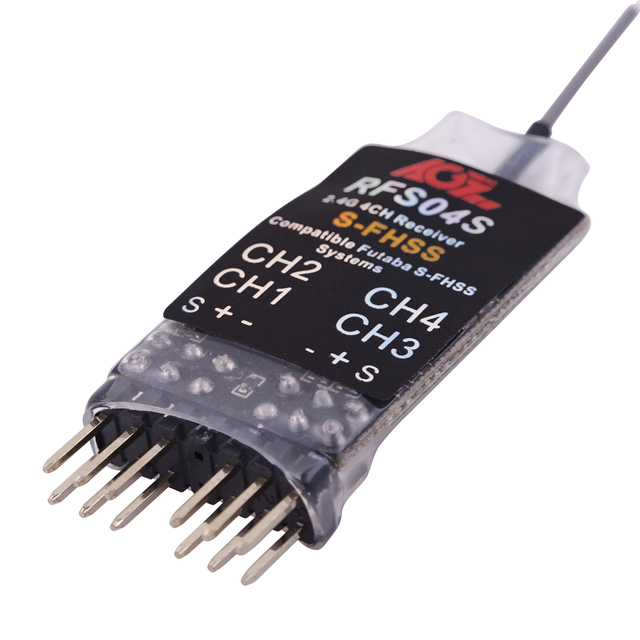 Reliable 2.4Ghz RX RFS04S S-FHSS Futa ba Easy Installation Signal Receive 4CH 8.4V Mini RC Receiver RC Plane Car Parts