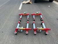 Chariot à chaînes professionnel pour véhicules, capacité 3 tonnes, déplaceur de roues à cliquet pour un positionnement précis en garage