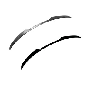 <b>Mini</b> Cooper F55 Rear Trunk Spoiler Carbon Fiber Texture <b>Piano</b> Black 2014-2024 ABS Wing Shaped - Product Image 2