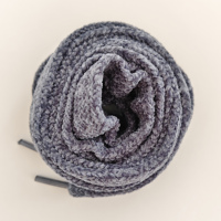 Vente chaude 12mm extra large en peluche chenilles épais lacets flous plat graisse faible toile baskets lacets moelleux