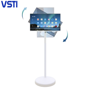 Wholesale 21.5 Inch Portable Mobile TV <strong>Display</strong> White 4GB+128GB Smart Screen <strong>LED</strong> <strong>Moveable</strong> Charging Capabilities Tiktok Smart - Product Image 5