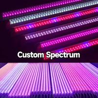 Lampu LED T8 120cm 30W, Dapat Diredupkan, Spektrum Penuh, untuk Tanaman Indoor, Perkecambahan, Pertumbuhan Vegetatif & Berbunga, Komersial