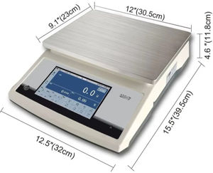 Báscula Industrial con Pantalla Táctil, Capacidad de 10 kg, 20 kg, 30 kg, Alta Precisión de 0,1 g, Báscula Digital de Plataforma - Product Image 5