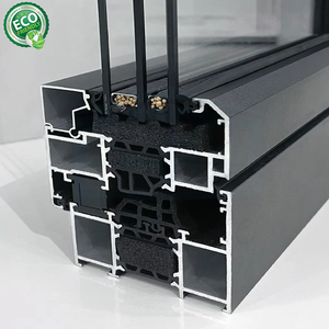 110 Series Custom Modern Design Double-panel Aluminum <b>Windows</b> Custom Modern Design Tempered Glass Casement <b>Windows</b> - Product Image 4