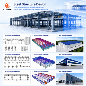 Bâtiment d'atelier <span class=keywords><strong>en</strong></span> structure métallique préfabriquée durable |   Kits de construction métalliques pour entrepôts industriels, fabrication chinoise - Product Image 4