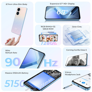 Oukitel C58 4G Điện Thoại Thông Minh 6.7 "Punch-Hole Hiển Thị 4GB + 128GB 5150MAh Pin Dual Sim Hỗ Trợ Xếp Android 14 Điện Thoại Với <span class=keywords><strong>NFC</strong></span> - Product Image 2