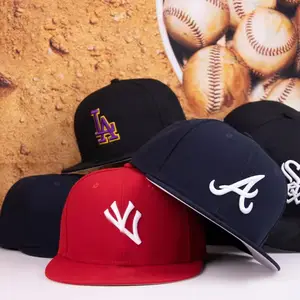 최고 품질 AA 새로운 오리지널 시대 모자 빈티지 남성 스포츠 야구 모자 Gorras De Beisbol 장착 모자 스냅 백 모자 남성용