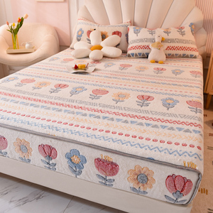 Set di Lenzuola con Angoli in Pile Stampato con Motivo a Fiocchi di Neve, Coprimaterasso in Velluto Cartoon, Protezione per Materasso, Copriletto per Letti King e Queen - Product Image 2