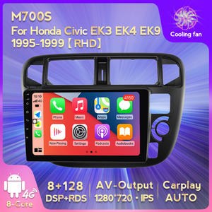 วิทยุติดรถยนต์ MEKEDE ระบบ Android 11 ความจุ 8+128G สำหรับรถยนต์ Honda <span class=keywords><strong>Civic</strong></span> EK3 EK4 EK9 ปี 1995-1999 พร้อมกล้อง 360 องศา พัดลมระบายความร้อน และเครื่องเสียงติดรถยนต์ - Product Image 2
