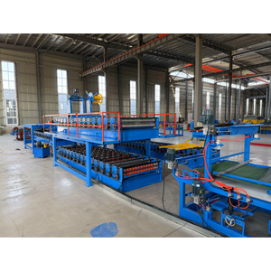 Meilleur prix <span class=keywords><strong>machine</strong></span> de fabrication de panneaux sandwich en laine de roche/EPS pour chambre froide matériel de construction à vendre ligne de production de carreaux en acier - Product Image 6