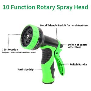 Manguera de Jardín Extensible y Retráctil Jade Hill de 3/4'' con Conectores de Latón, Boquilla de 7 Funciones, Montable en Pared y Anticorrosiva - Product Image 3