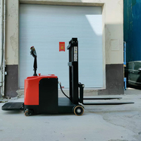 Palette ISO CE 3 tonnes de type walkie gerbeur de palettes entièrement électrique chariot élévateur à fourche compact entrepôt de fourches à ciseaux