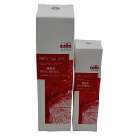 Boîte d'emballage personnalisable en carton blanc à double insertion pour toner, différentes tailles pour cosmétiques et vernis à ongles