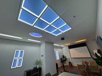 Panneau de plafond LED virtuel effet ciel bleu, lumière artificielle intérieure moderne à CRI élevé, IP54, encastré, pour fenêtre et toit