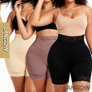 Langqin Corset amincissant colombien pour femme, taille haute, rehausseur de fesses, culotte gainante respirante, shorty sculptant, lingerie - Product Image 1