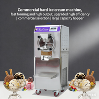 Machine à glace dure commerciale entièrement automatique, industrielle, haute performance, 30-40L/H, équipement de dessert glacé à haut rendement
