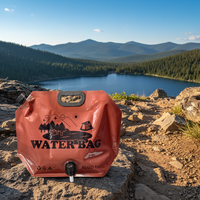 Poche à eau de 8 L, sac à eau portable, conteneur d'eau pliable pour le camping, la randonnée, les situations d'urgence, sac écologique et durable