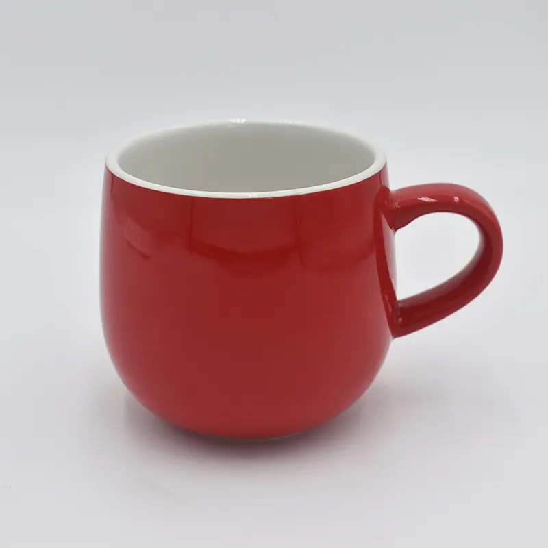 חג המולד אדום צבע קרמיקה לשימוש חוזר ספל כוסות דגנים קינוח כוסות עבור מתנה חנות קרמיקה ספל