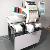 Machine à broder numérique à tête unique, 12 aiguilles, 360*510 mm, petite machine à broder à tête unique