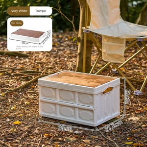 Складные пластиковые ящики ZY2001 для хранения, штабелируемые, для дома, спальни, складные корзины, органайзеры для игрушек, ящики для кемпинга - Product Image 5