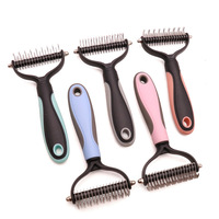 Coupe-nœuds pour animaux de compagnie, outils de toilettage pour chiens, peigne et brosse double face pour l'élimination des poils de chat, fournisseurs de produits pour animaux de compagnie