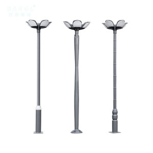 Lampadaires LED d'extérieur Juming pour jardin, profil en aluminium, design lotus, pour cour, parc, villa, éclairage paysager - Product Image 5