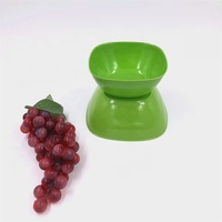 Bol à salade en mélamine verte de haute qualité, bol profond en plastique avec logo personnalisé pour le camping et les pique-niques