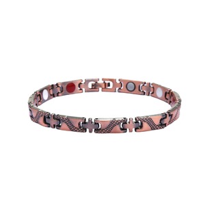 Pulsera de Aleación de Cobre y Zinc con Energía Cuántica Escalar, Magnética, de Turmalina FIR, 4 en 1, Bioenergía Pura, para Niños y Hombres, ¡Gran Venta! - Product Image 1