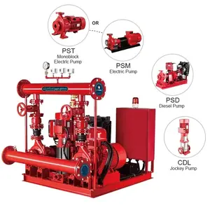High Pressure End Suction Edj Series Packaged Fire Jockey Pump EDJ fire fighting system with electric and diesel jocky pump