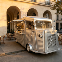 Chariot alimentaire mobile, chariot à café, desserts et nouilles, chariot alimentaire multifonctionnel unique, personnalisable.