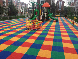 Trọng lượng nhẹ PP lồng vào nhau sân chơi gạch-Hệ thống sàn ngoài trời hấp thụ sốc an toàn cho trẻ em kinfergarten, sân chơi - Product Image 2