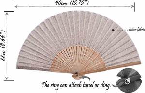 Éventail pliant personnalisé imprimé, cadeau promotionnel pour fête, mini éventail portable espagnol en bambou et soie - Product Image 4