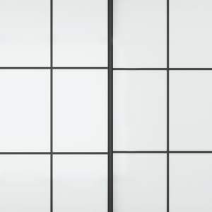 Mộc Mạc Hiện Đại Trang Trại 48Inch Trượt Thép Thủy Tinh 2 Tấm Tủ Quần Áo Tủ Quần Áo Cửa Ra Vào Với Trượt Phần Cứng Kit Cho Phòng Ngủ - Product Image 5