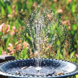 Pompe à eau solaire 3,5 W, kit de bricolage amélioré 2025, 8 buses, 3 supports intégrés, cordon de 9,8 pieds, bain d'oiseaux de jardin, aquarium - Product Image 5