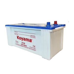 Koyama Factory Dry-Charged Car Battery 12V150Ah Auto Starting for Car/Truck/Tanks JIS/DIN/BCI Vehicle Long-lasting OEM/ODM